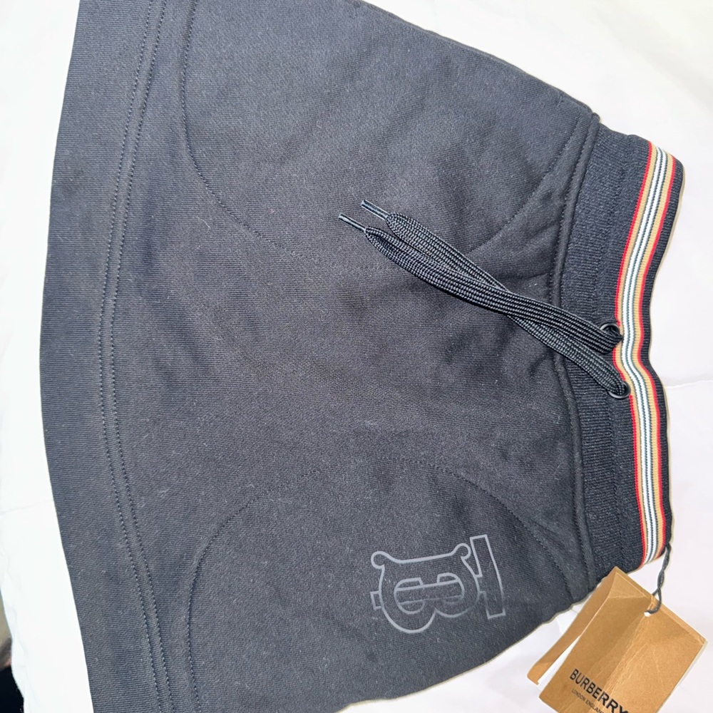 Burberry Charcoal Skirt with Logo Accent
